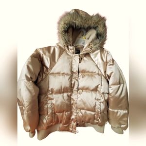 *NWOT-Steve & Barry Double Down Gold Puffer Coat. Size 2xl